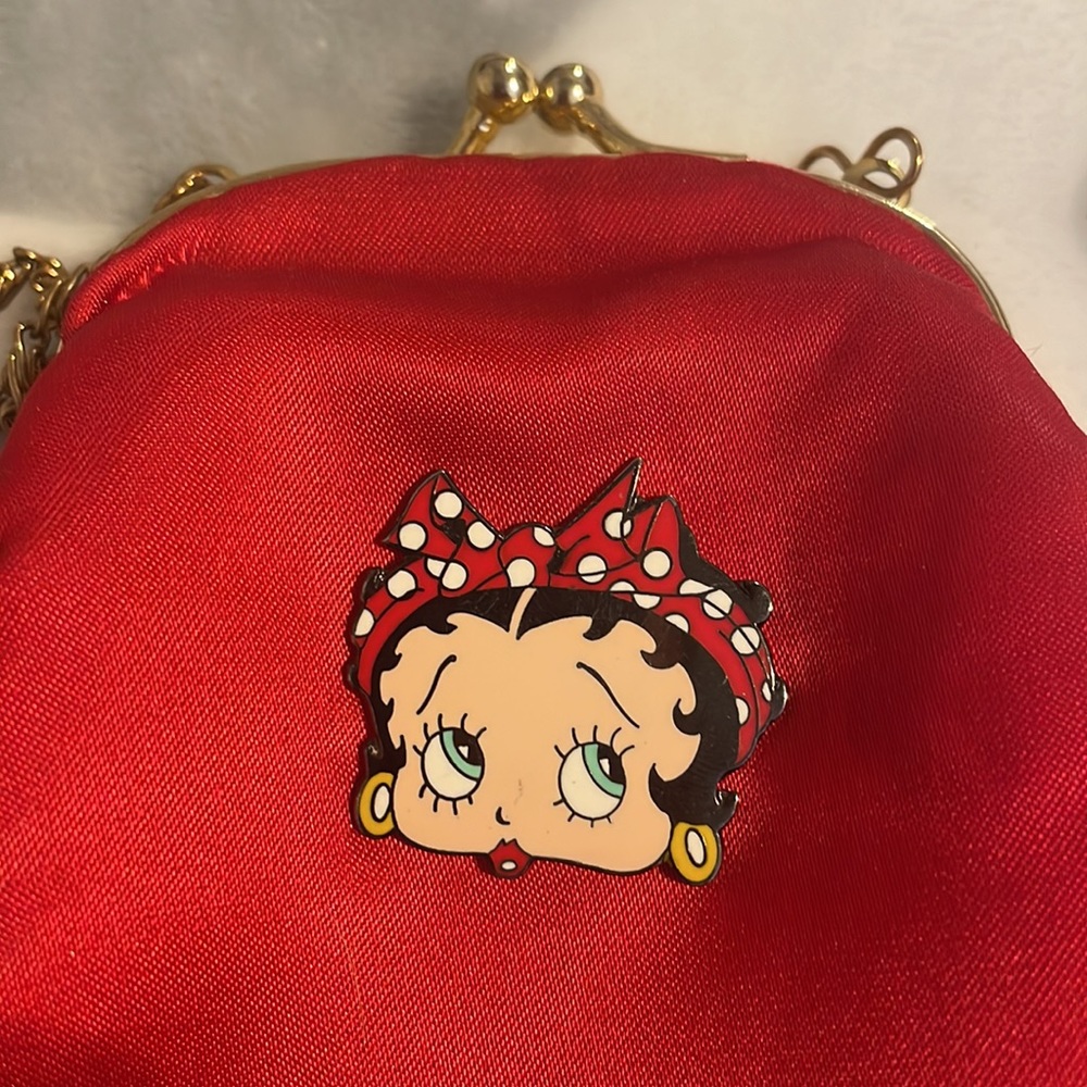 Betty boop satin mini crossbody purse❤️